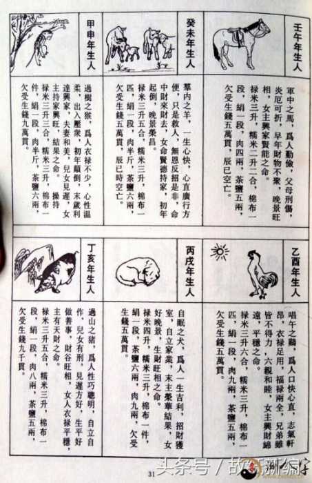 三世书以生年推算人贵贱衣禄多寡等