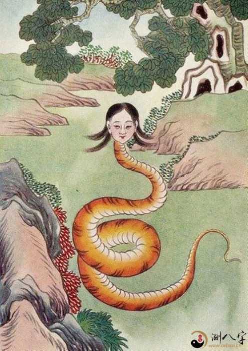 而二者最开始的品牌形象便是人头数蛇身