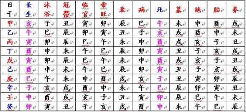 十二地支相冲相冲藏干延年墓库