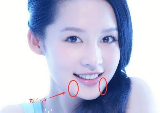 奴仆宫(图中所显示)在下颌的两侧,称之为悬壁的位置,也是有以下颌为