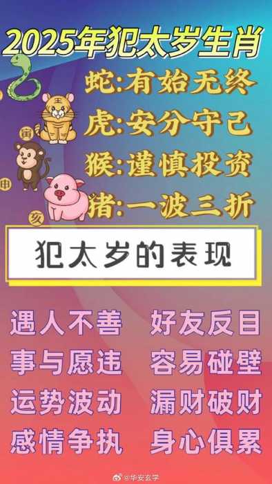 “2025年犯太岁的生肖是什么 2025蛇