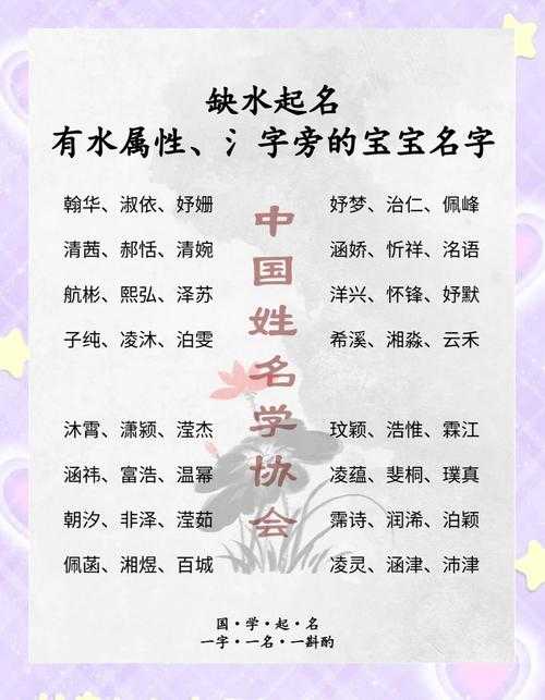 八字里水元素弱该怎么挑字眼