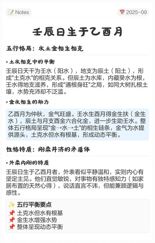 壬辰日八字命例解析