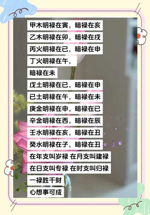 生辰八字中的福禄怎么算的